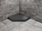 Radaway Doros PT Compact Поддон для душа из акрила, 90х90х11,5h см, цвет: stone black SDRPTP9090-05-54S