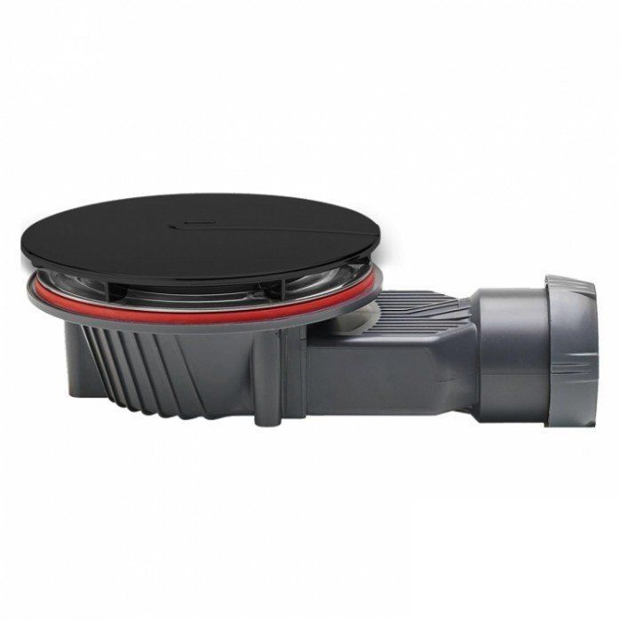 Radaway Сифон для душевого поддона, пластиковый, цвет: черный R400BP