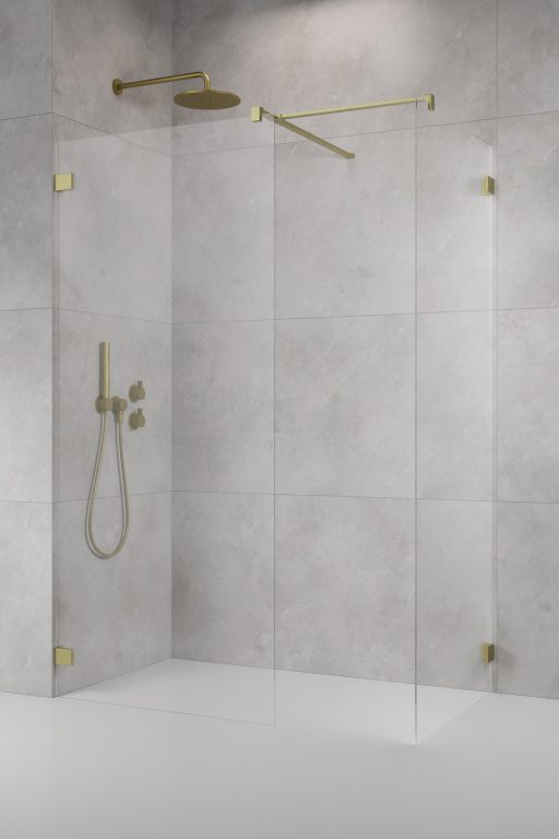 Radaway Штанга душевого ограждения промежуточная, цвет: brushed gold 389000-99