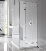 Radaway Euphoria KDJ P Боковая стенка, прозрачная 8 мм, Easy Clean 120х200h см, цвет: хром глянцевый 383037-01