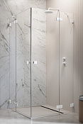 Radaway Essenza Pro KDD Душевая дверь, левая, прозрачная 6 мм, Easy Clean 90х200h см, цвет: white 10096090-04-01L