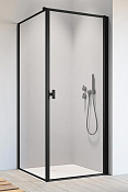Radaway Nes 8 KDJ I Боковая стенка, frame 8 мм, Easy Clean 100х200h см, цвет: black 10089100-54-56