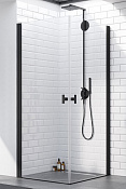 Radaway NES KDD I Душевая дверь, правая, прозрачная 6 мм, Easy Clean 90х200h см, цвет: black 10021090-54-01R