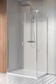 Radaway Nes 8 KDS I Фронтальная стенка, прозрачная 8 мм, Easy Clean 30,6х200h см, цвет: хром глянец 10073110-01-01