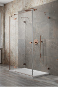Radaway Essenza Pro KDJ+S Душевая дверь, правая 6 мм, Easy Clean 90х200h см, цвет: brushed copper 10097390-93-01R