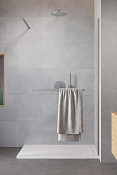 Radaway Modo New II Ограждение walk-in с полотенцедержателем 105х200h см, цвет: brushed nickel 389105-91-01W