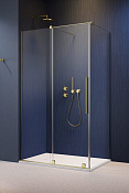 Radaway Furo KDJ Душевая дверь, левая, прозрачная 8 мм, Easy Clean 52,2х200h см, цвет: brushed gold 10104522-99-01L