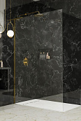 Radaway Modo SL II Душевое ограждение walk-in, прозрачное 8 мм, Easy Clean 55х200h см, цвет: gold 10319055-09-01L