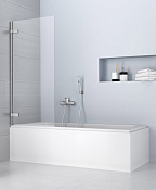 Radaway Arta PNJ Шторка на ванну распашная прозрачная 8 мм, Easy Clean 70х150h см, цвет: хром глянец 210101-01R