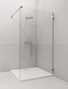 Radaway Euphoria Walk In Душевое ограждение walk-in 8 мм, Easy Clean 110х200h см, цвет: хром глянец 383113-01-01