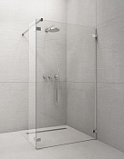 Radaway Euphoria Walk In W Фронтальная стенка прозр. 8 мм, Easy Clean 100х200h см, цвет: хром глянец 383132-01-01