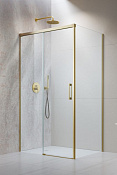 Radaway Idea S1 Боковая стенка, прозрачная 6 мм, Easy Clean 75х200h см, цвет: brushed gold 387049-99-01R