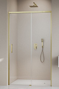 Radaway Idea DWJ Душевая дверь в нишу, левая 6 мм, Easy Clean 120х200h см, цвет: brushed gold 387016-99-01L