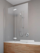 Radaway Fuenta New PND I Шторка на ванну складная 6 мм, Easy Clean 120х150h см, цвет: хром глянец 208212-01R