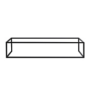 BelBagno Etna-Kraft Консоль металлическая под накладные раковины, цвет: черный матовый EK-140-ST