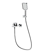 BelBagno Ardente Смеситель для ванны накладной, руч. душ, шланг, излив 17,5 см, цвет: хром глянцевый ARDENTE-VASM-CRM