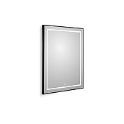 BelBagno Kraft Зеркало 70x90h см, с подсветкой, подогревом и выключателем, цвет: черный матовый SPC-KRAFT-700-900-LED-TCH-WARM-NERO