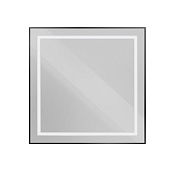 BelBagno Kraft Зеркало 80x80h см, с подсветкой и выключателем, цвет: черный матовый SPC-KRAFT-800-800-SENS-NERO