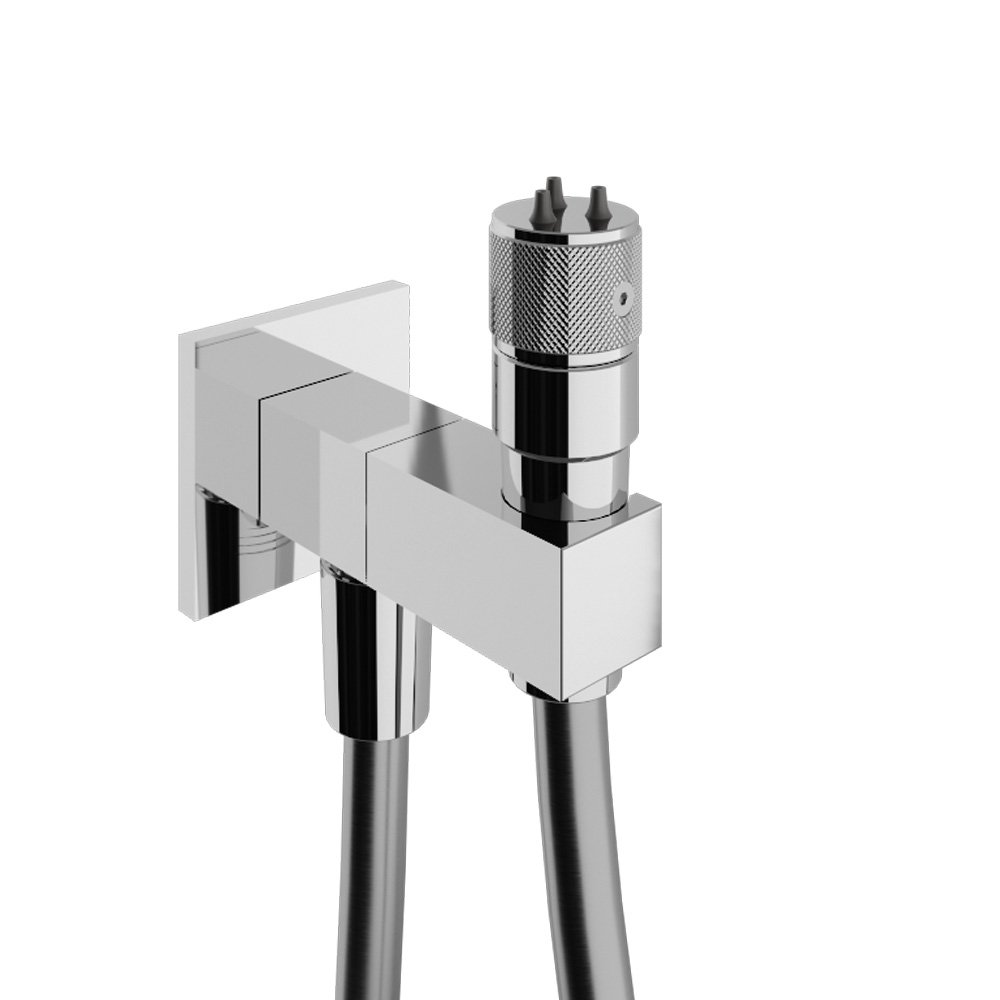 Treemme Arche Гидроершик со шлангом 150 см, 1 вид струи, цвет: chrome RWIT6565CC10