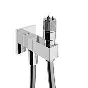 Treemme Arche Гидроершик со шлангом 150 см, 1 вид струи, цвет: chrome RWIT6565CC10