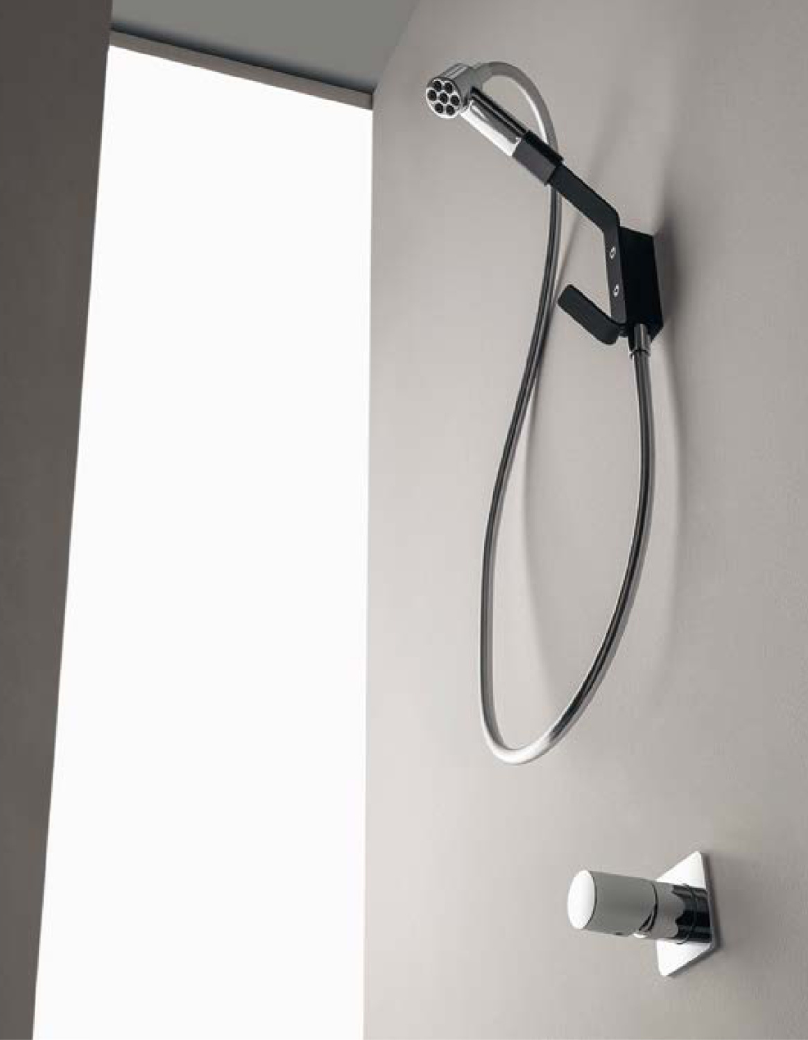 Treemme Nanotech Держатель для ручного душа, цвет: matt black RWIT5447NN04