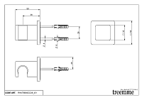 Treemme PA36 Держатель для ручного душа, цвет: chrome RWIT8B00CC06