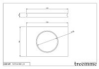 Treemme 22mm Держатель для стакана, подвесной, цвет: matt white RZIT8341BB01