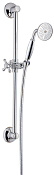 Treemme Old Italy Душевой гарнитур: душевая лейка 1 вид струи, штанга, шланг, держатель, цвет:chrome RWIT4467CC01