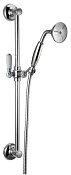 Treemme Old Italy Душевой гарнитур: душевая лейка 1 вид струи, штанга, шланг, держатель, цвет:chrome RWIT4467CC02