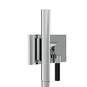 Treemme Watt Душевой гарнитур: душевая лейка 1 вид струи, держатель, шланг, цвет: нержавеющая сталь RWIT2BF6IS25