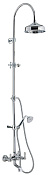 Treemme Old Italy Душевая стойка: смеситель, ручной душ 1 вид струи, шланг, верхний душ, цвет:chrome IT4483CCSOZZ