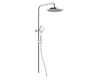 Treemme Shower Душевая стойка: ручной душ 1 вид струи, шланг, верхний душ, цвет: chrome RWIT5060CC01