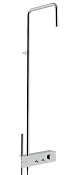 Treemme Watt Душевая стойка: термостат. смес., руч. и верх. душ 1 вид струи, цвет: нержавеющая сталь IT2B60ISWAZZ