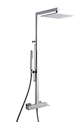 Treemme X-change mono Душевая стойка: смеситель, руч. душ 1 вид струи, шланг, верх. душ, цвет:chrome IT7660CCMTZZ