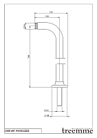 Treemme Romantica Труба из пола для смесителя ванны, цвет: chrome IT0470CCZZZZ
