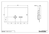 Treemme Shower Панель смыва для инсталляции, цвет: chrome ITRTBS111CC