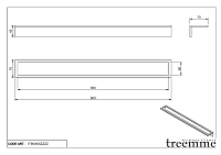 Treemme 22mm Полотенцедержатель 60 см, подвесной, цвет: нержавеющая сталь IT9005ISZZZZ