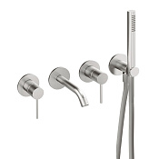 Treemme 40mm Смеситель для душа встраиваемый, 2 потребителя, внешняя часть, цвет: нержавеющая сталь RWIT13D8IS04