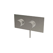 Treemme 40mm Смеситель для душа встраиваемый, 3 потребителя, внешняя часть, цвет: нержавеющая сталь RWIT13E3IS01