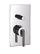 Treemme Arche Смеситель для душа встраиваемый, 1 потребитель, внешняя часть, цвет: chrome RWIT02B1CC01