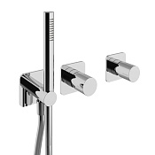 Treemme Nanotech Смеситель для душа встраиваемый, 2 потребителя, внешняя часть, цвет: chrome RWIT54D9CC01