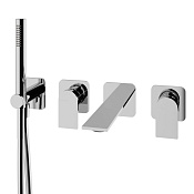 Treemme Ran Смеситель для душа встраиваемый, 2 потребителя, внешняя часть, цвет: chrome RWIT22D8CC01