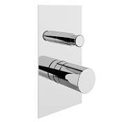 Treemme T30 Смеситель для душа термостатический встраиваемый, 2 потреб., внешняя часть, цвет: chrome RWIT5BB1CC01