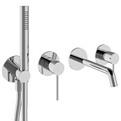 Treemme Up+ Смеситель для ванны встраиваемый, 1 вид струи, длина излива 17,6, цвет: chrome RWIT6BD8CC01