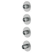 Treemme Watertube Смеситель для душа термостатический встраив., 3 потреб., цвет: нержавеющая сталь RWIT5A75IS01