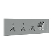 Treemme Watt Смеситель для душа термостатический встраиваемый, 3 потреб., внешняя часть, цвет:chrome RWIT2B94CC01