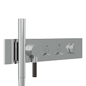 Treemme Watt Смеситель для душа термостатический встраиваемый, 2 потреб., внешняя часть, цвет:chrome RWIT2B91CC01