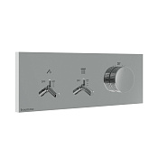 Treemme Watt Смеситель для душа термостат. встр., 2 потреб., внешняя часть, цвет: нержавеющая сталь RWIT2B89IS01