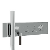 Treemme Watt Смеситель для душа термостат. встр., 2 потреб., внешняя часть, цвет: нержавеющая сталь RWIT2B91IS01