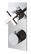 Treemme Line Смеситель для душа термостатический встраиваемый, 3 потреб., внешняя часть, цвет:chrome RWIT8A72CC10
